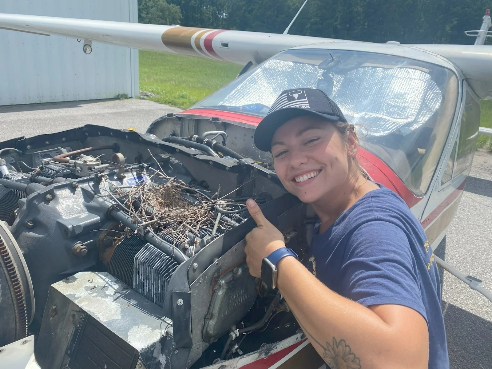 Ally on a recent Cessna Cardinal pickup — real pilots, real work